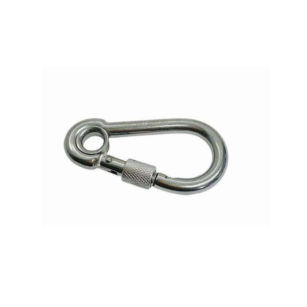 400 LB Cap 5 PC 5/16" Marine Stainless Steel Spring Snap Hook w- Eyelet & Screw