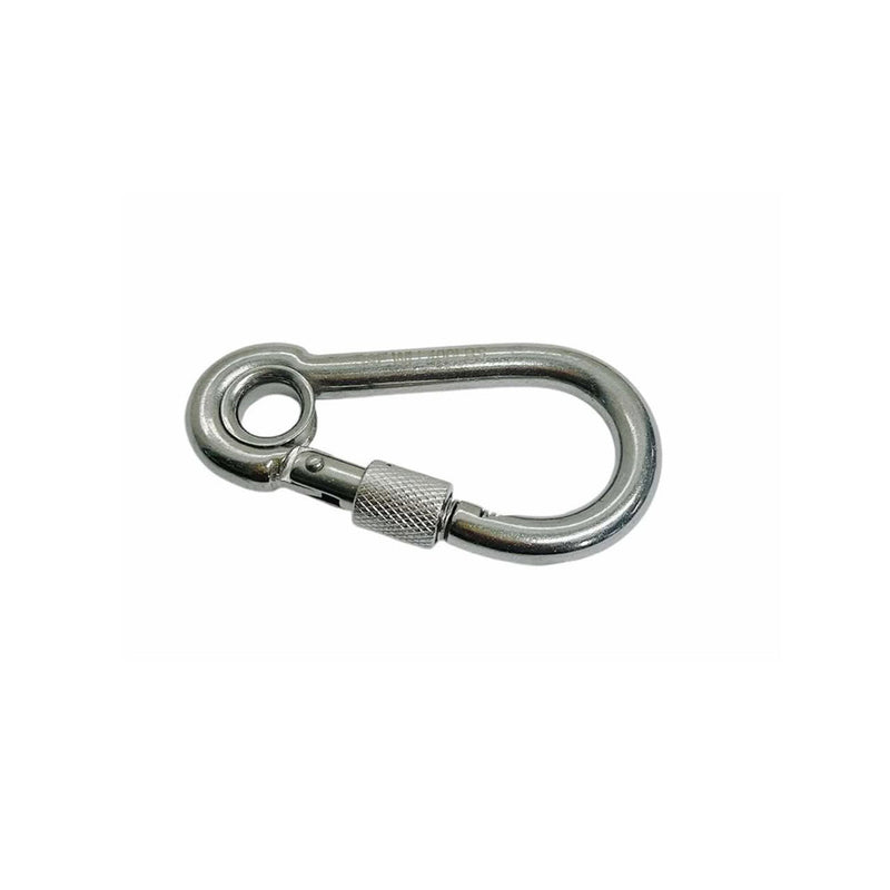 400 LB Cap 5 PC 5/16" Marine Stainless Steel Spring Snap Hook w- Eyelet & Screw