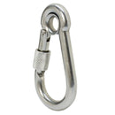 400 LB Cap 5 PC 5/16" Marine Stainless Steel Spring Snap Hook w- Eyelet & Screw