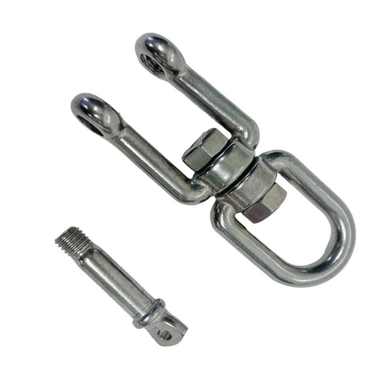 Stainless Steel 3/8" JAW EYE Swivel Marine Mooring SS-316 - 1500 lbs