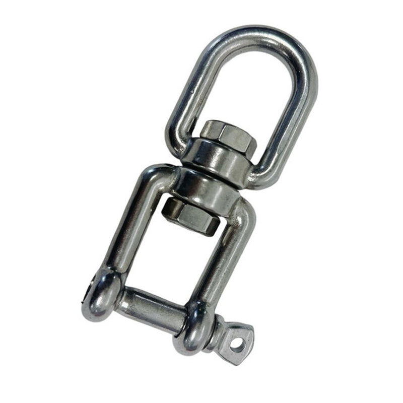 Stainless Steel 3/8" JAW EYE Swivel Marine Mooring SS-316 - 1500 lbs