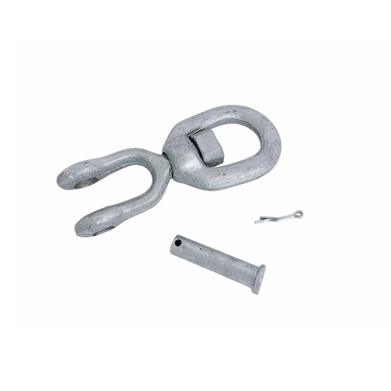 1/2 inch JAW EYE Swivel Marine Mooring Galvanized 3600 lbs