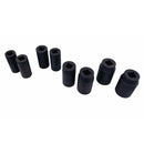 Heavy-duty CR-MO steel deep sockets arranged in red carrying case.