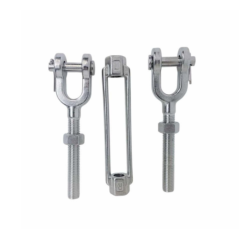 T316 Stainless Steel Marine 3/4" x 6" Jaw Jaw Turnbuckle Pulley 5,200 Lbs WLL