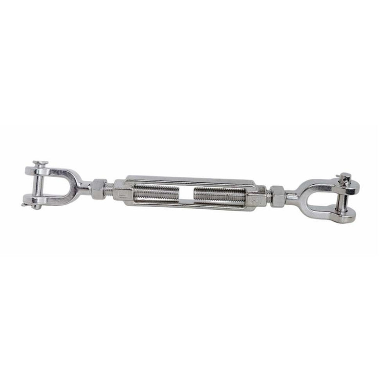 T316 Stainless Steel Marine 3/4" x 6" Jaw Jaw Turnbuckle Pulley 5,200 Lbs WLL