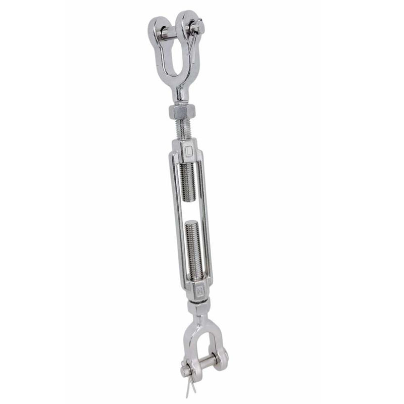 T316 Stainless Steel Marine 3/4" x 6" Jaw Jaw Turnbuckle Pulley 5,200 Lbs WLL
