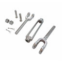 T316 Stainless Steel Marine 3/4" x 6" Jaw Jaw Turnbuckle Pulley 5,200 Lbs WLL