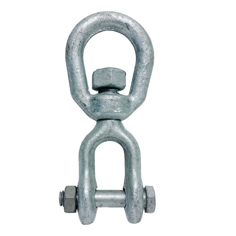 3/8" JAW EYE Swivel Marine Mooring Galvanized 2250 lbs