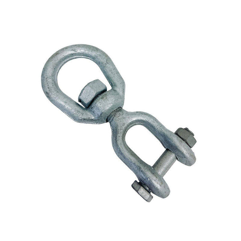 3/8" JAW EYE Swivel Marine Mooring Galvanized 2250 lbs