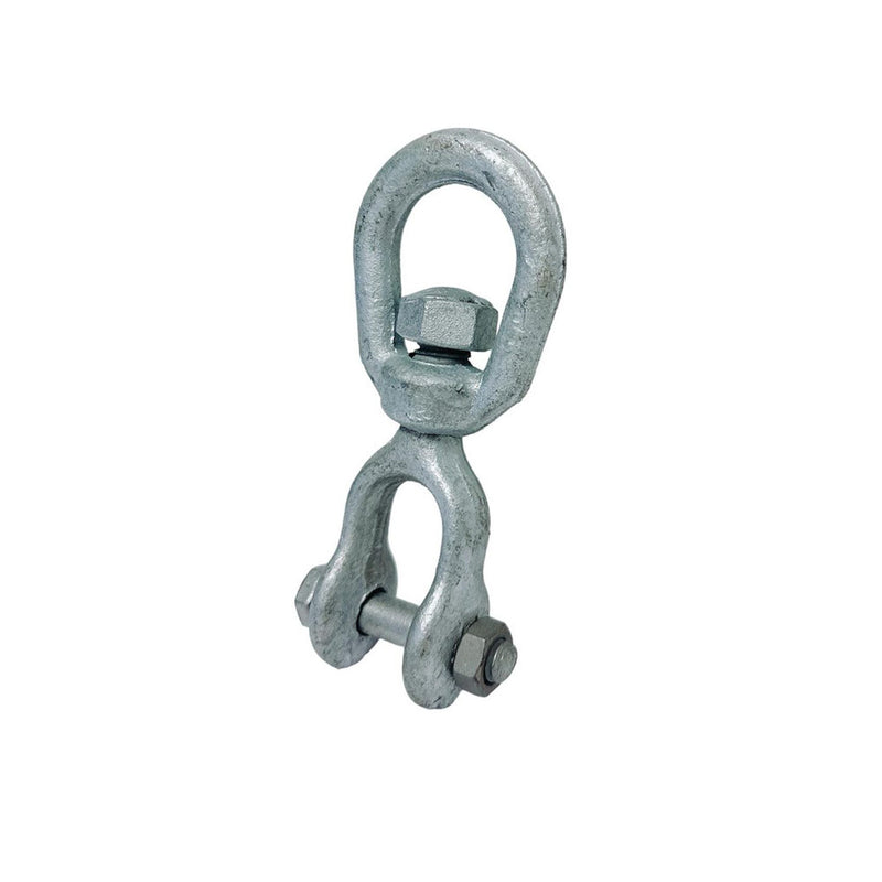 3/8" JAW EYE Swivel Marine Mooring Galvanized 2250 lbs