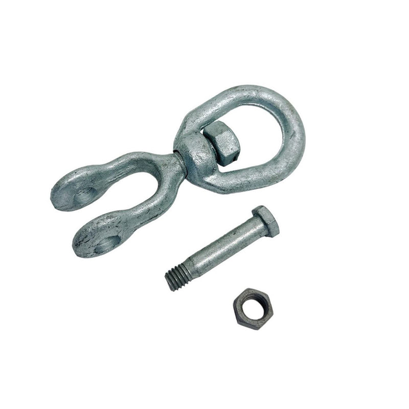 3/8" JAW EYE Swivel Marine Mooring Galvanized 2250 lbs
