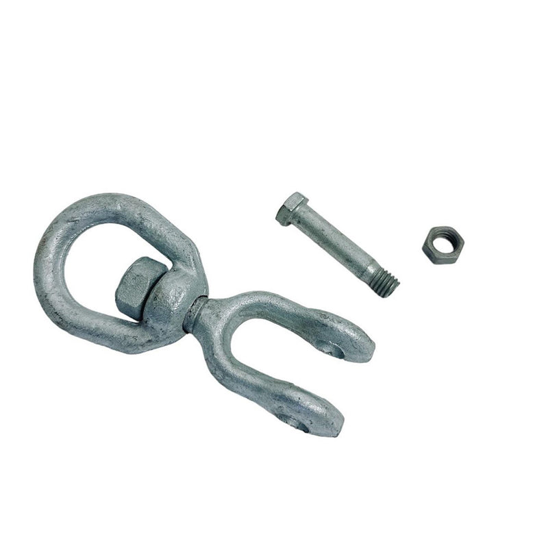 3/8" JAW EYE Swivel Marine Mooring Galvanized 2250 lbs