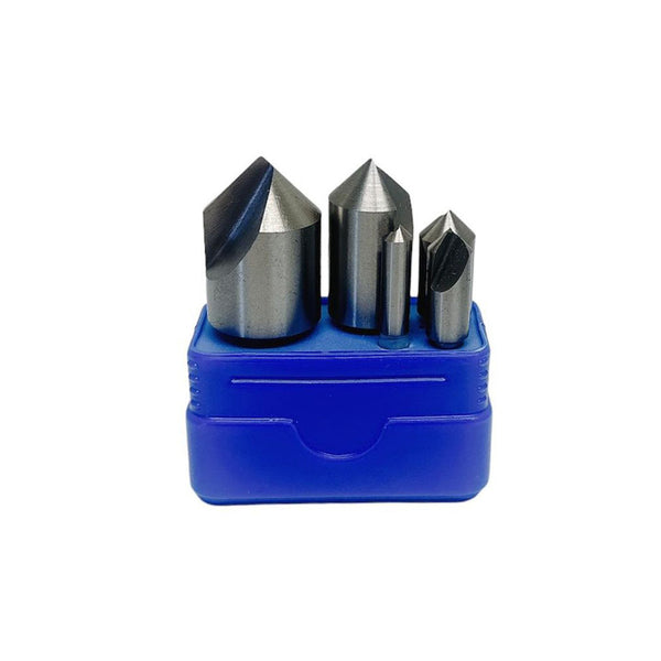 5 Pc 90 Degree HSS Single Flute Countersink Countersinks Straight Shank