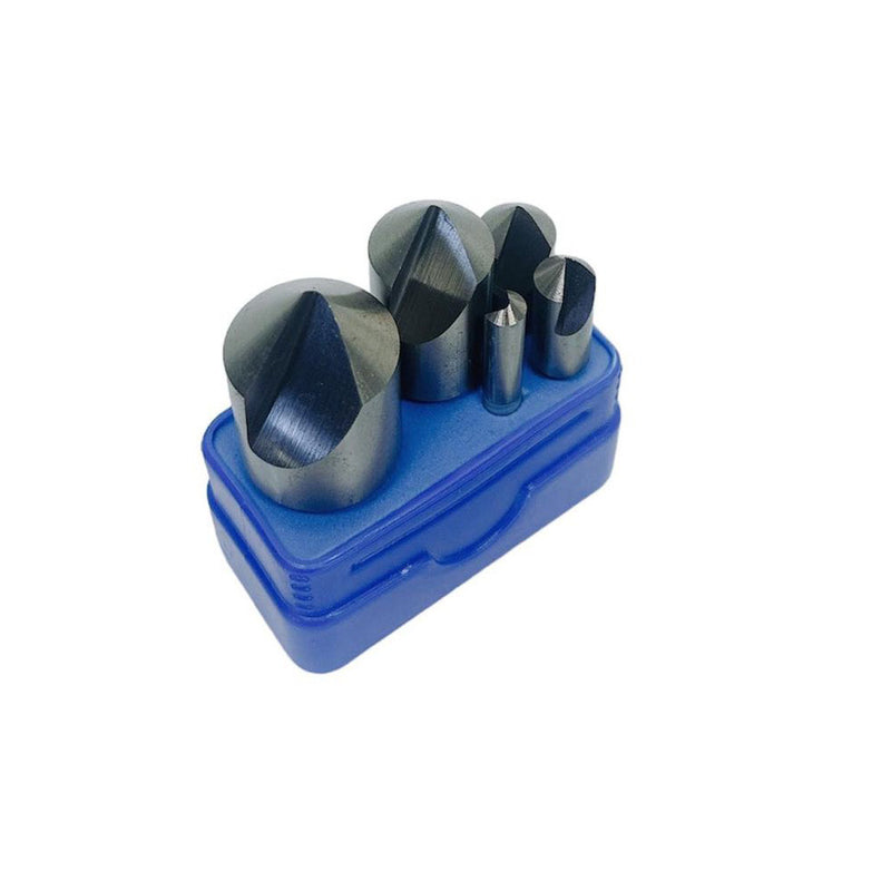 5 Pc 90 Degree HSS Single Flute Countersink Countersinks Straight Shank