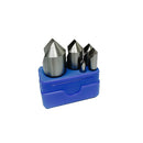 5 Pc 82 Degree 1/4'' - 1'' HSS Single Flute Countersink Straight Shank