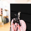 BLACK 12'' x 12'' x 54'' Revolving Slatwall Floor Display Rotating 4 Sided Retail Fixture