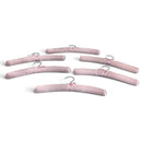 Pack 6 Satin Padded Clothes Hangers Dress Lingerie Bridal BLACK,WHITE,PINK,IVORY