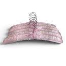 Pack 6 Satin Padded Clothes Hangers Dress Lingerie Bridal BLACK,WHITE,PINK,IVORY