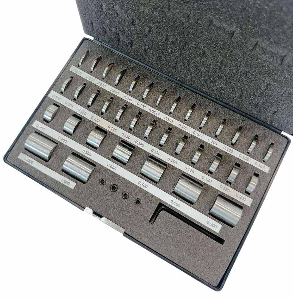 36 PC Steel Round Gage Space Block Harden Block Gauge Set ID Thread M6
