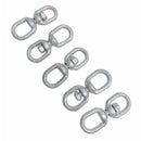 1/4" galvanized eye to eye marine swivel, 850 lbs load capacity