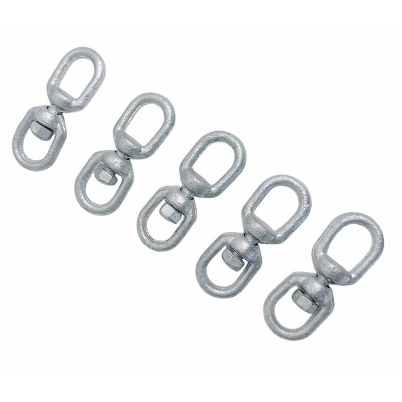 1/4" galvanized eye to eye marine swivel, 850 lbs load capacity