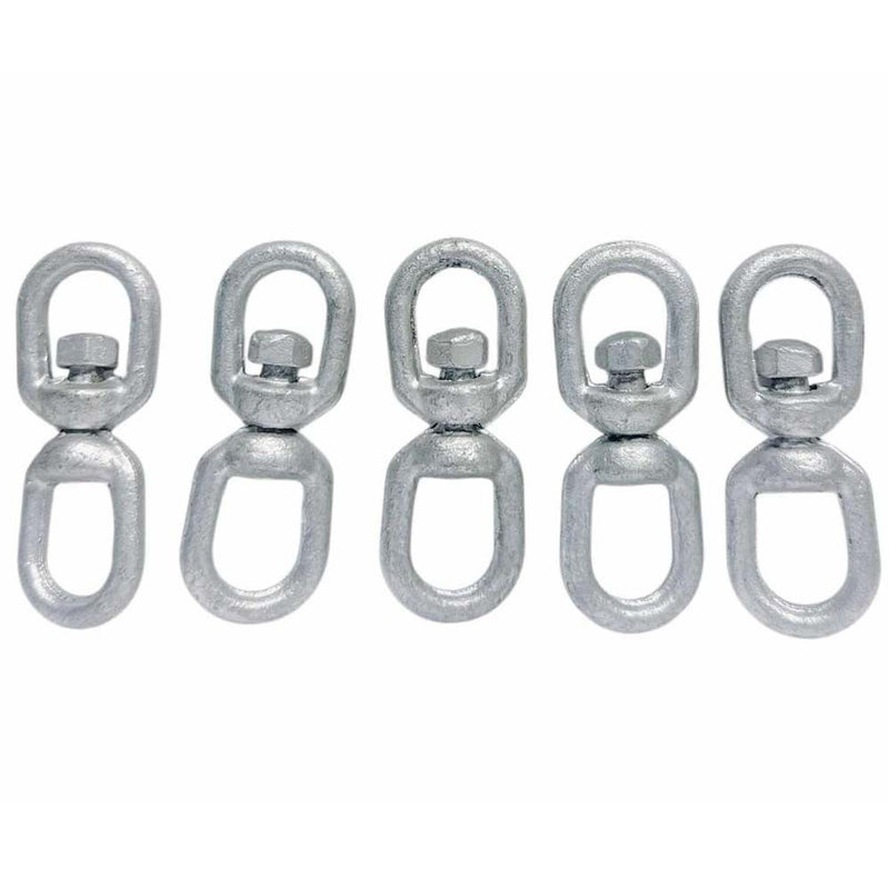 1/4" galvanized eye to eye marine swivel, 850 lbs load capacity