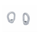 2 Pc Hot Dipped Galvanized 5/16" Thickness Eye Nut With 3/8"-16 Tap 1250 Lbs WLL