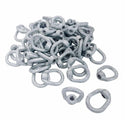 50 Pc Hot Dipped Galvanized 5/16" Thickness Eye Nut With 3/8"-16 Tap 1250 Lbs WLL