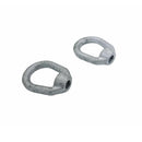 2 Pc Hot Dipped Galvanized 5/16" Thickness Eye Nut With 3/8"-16 Tap 1250 Lbs WLL