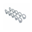 10 Pc Hot Dipped Galvanized 5/16" Thickness Eye Nut With 3/8"-16 Tap 1250 Lbs WLL