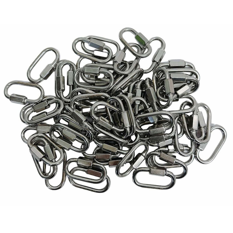 20 Pc 5/32" Marine 316 Stainless Steel Quick Link Shackle Boat WLL 250 Lbs