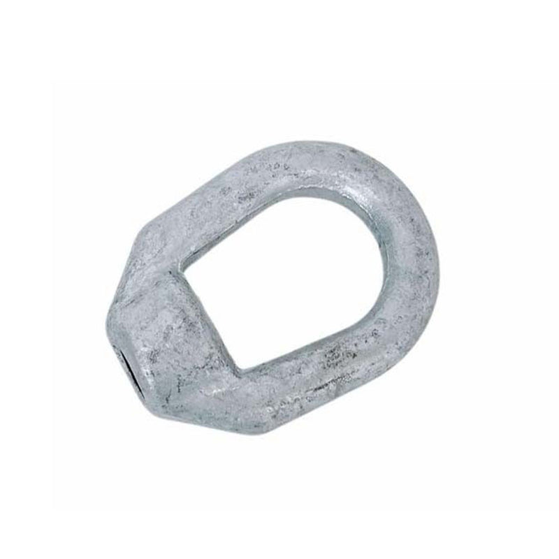 Marine Hot Dipped Galvanized 5/8'' Thickness Eye Nut With 3/4" Tap Size 5,200 Lbs WLL