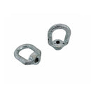 2 Pc Hot Dipped Galvanized 1/4" Thickness Eye Nut With 1/4"-20 Tap, 520 Lbs WLL