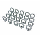 20 Pc Hot Dipped Galvanized 1/4" Thickness Eye Nut With 1/4"-20 Tap, 520 Lbs WLL