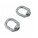 2 Pc Hot Dipped Galvanized 1/4" Thickness Eye Nut With 1/4"-20 Tap, 520 Lbs WLL