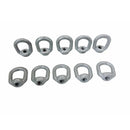 10 Pc Hot Dipped Galvanized 1/4" Thickness Eye Nut With 5/16"-18 Tap 850 Lbs WLL