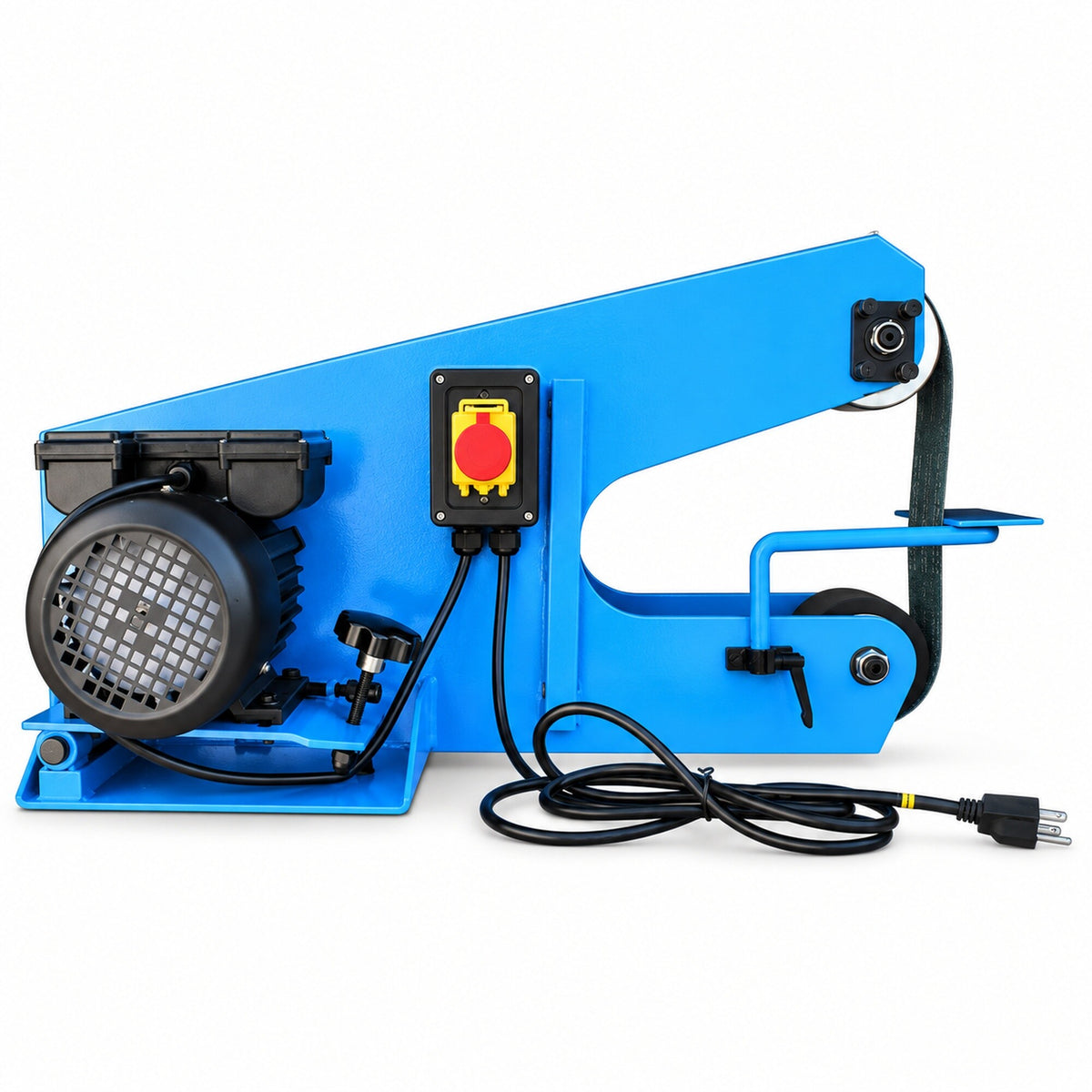 Heavy Duty 3" Belt Sander Grinder Industrial Portable Machine, 110V 1 Phase, 1680 RPM, 0.75 kW Motor for Metal & Wood Finishing