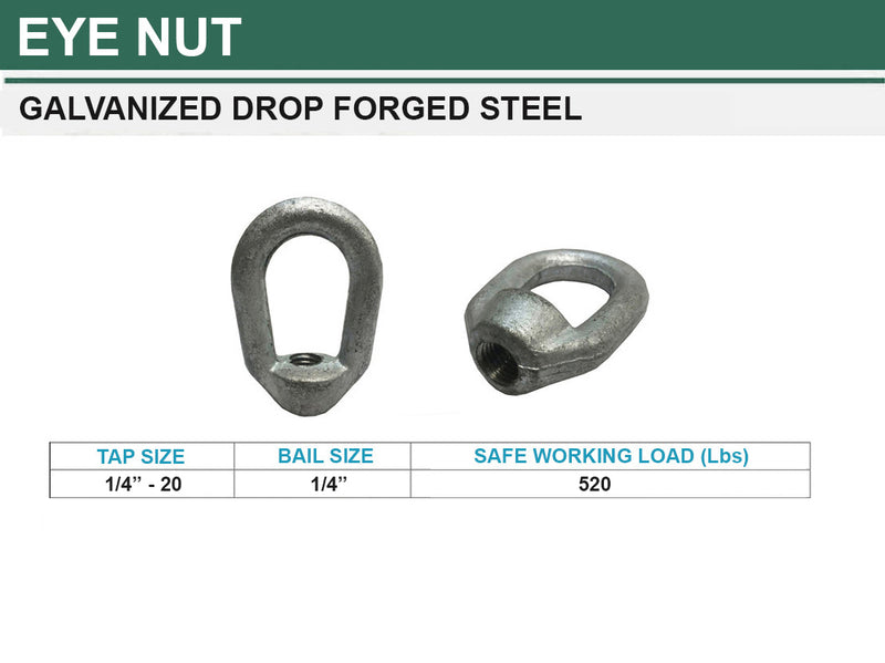 Hot Dipped Galvanized Eye Nut Tap Thread Drop Forged Carbon Steel