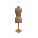 Burlap Mini Jersey Cover Dress Form Female Mannequin Display Jewelry Base Stand
