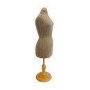 Burlap Mini Jersey Cover Dress Form Female Mannequin Display Jewelry Base Stand