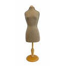 Burlap Mini Jersey Cover Dress Form Female Mannequin Display Jewelry Base Stand
