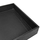 1-1/2" Deep Black Stackable Jewelry Tray Organizer Display Showcase