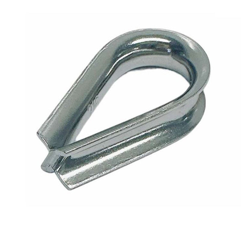 10 Pc 3/32" Stainless Steel 316 Marine LIGHT DUTY Wire Rope Chain THIMBLE Rig Anchor Boat