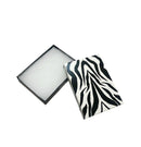 10 Pc 5-3/8'' x 3-7/8'' x 1'' Gift Boxes Jewelry Zebra Animal Print Cotton Filled Batting
