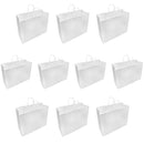 10 Pc White 16'' x 6'' x 12'' Recycled Paper Vogue Shopping Bag