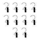 10 PCS Black Plastic Plastic LAUNDRY HOOK-CLIPS Clothes Pin Display Store Fixture