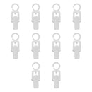 10 PCS White Plastic Swivel LAUNDRY HOOK-CLIPS Clothes Pin Display Store Fixture