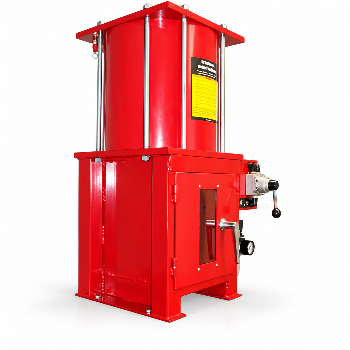 10 Ton Air Hydraulic Oil Filter And Can Crusher With Floor Stand