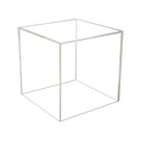 10'' x 10'' x 10'' 5 Sided Lucite Clear Acrylic Cube Bin Retail Display
