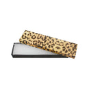 100 PC 8" x 2" Gift Boxes Jewelry Leopard Print Cotton Filled Batting Cardboard Box